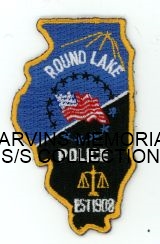ILLINOIS,ROUND LAKE POLICE HAT SIZE 1